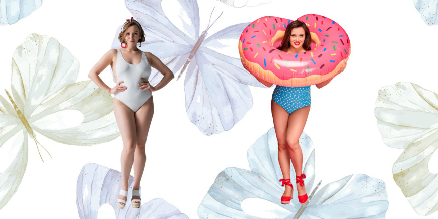 Коригуючий купальник для повних